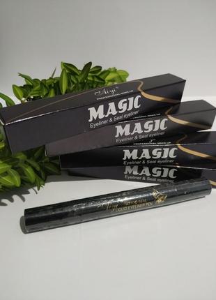 Двостороння підводка штамп для очей magic eyeliner seal eyeline2 фото