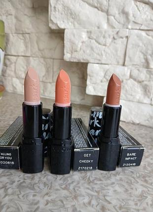 Помада мark avon falling for you, get cheeky,bare impact pожевые,бузковые оттенки взрыва цвета