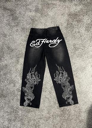 Джинсы ed hardy dragon black, чорний, 28(xs)/30(s)/32(m)/
34(l)/36(xl)