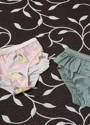 Набор плавок пляжных для девочки 1,5-2 лет, фирмы h&m