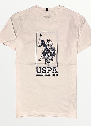 Біла футболка u.s. polo assn