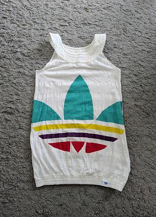 Винтажная майка adidas originals, size 38(s/m), состояние отличное, пружины и, хорошо тянется, подмышки 39 длина 66