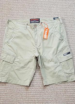 Superdry vintage core cargo шорты карго оригинал (w38 - xxl) новые