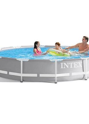 Басейн каркасний intex prism frame круглий 366х76 см, 6503 л