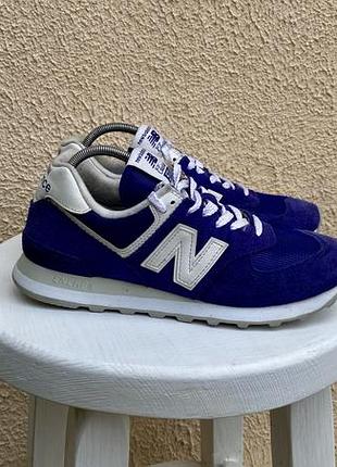New balance classic 574 жіночі спортивні кросівки синього кольору оригінал 38 38.5 розмір