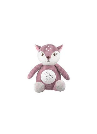 Іграшка плюшева музична з проєктором 3 в 1 canpol babies оленя оскар 77/206_pink, 5901691854178 рожевий
