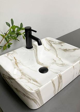 Умывальник (раковина) vbi forli marmo glossy накладной