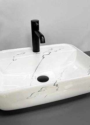 Умывальник (раковина) vbi ragusa marmo glossy накладной