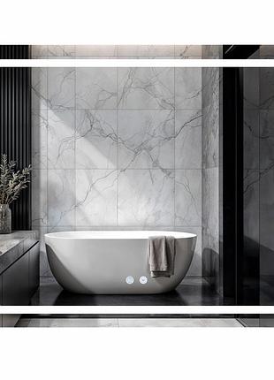Зеркало qtap mideya (mi2) 800х700 с led-подсветкой touch, с антизапотеванием, с диммером, рег. яркости qt2078ncf807048476