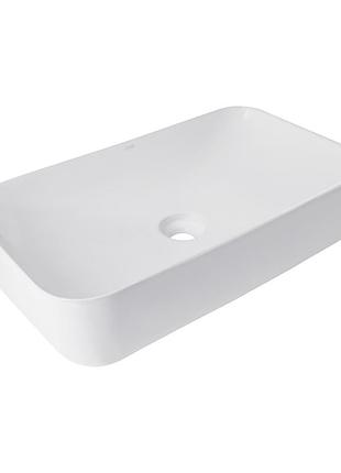 Умывальник (раковина) tern 610x350x135 мм, white, qt17118140w qtap накладной