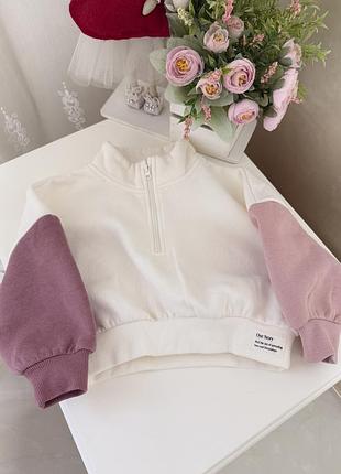 Дитячий світшот primark у стилі color-block (half-zip) розмір 98