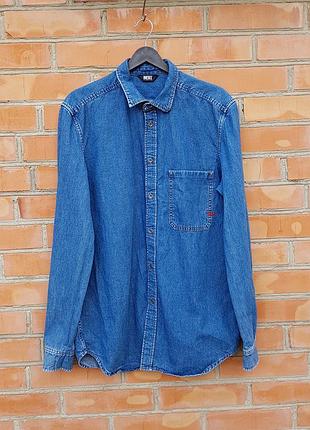 Diesel ber-p denim shirt джинсовая рубашка оригинал (l)