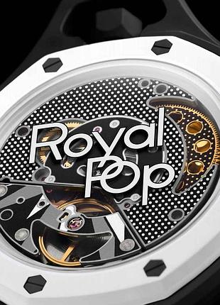 Черные часы audemars piguet x swatch royal pop, ap x swatch royal