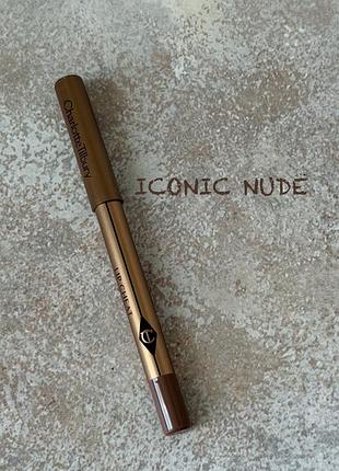 Charlotte tilbury — lip cheat (iconic nude) — олівець для губ, 0.8 g