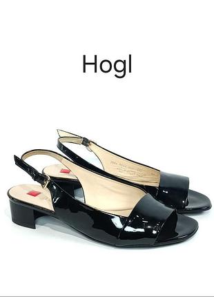 Кожаные босоножки högl sandales 1-102104 melns оригинал
