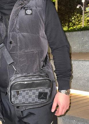 Сумка чоловіча air jordan monogram camera bag black