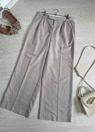 Широкі брюки світлого кольору h&m