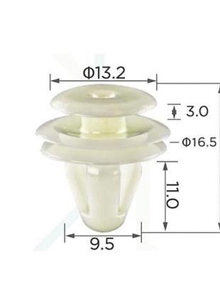 Кліпси c0067 кріплення карти дверей (oem 777130070, 7771-30070, 94078fc010 mb608410) ( уп. 100 шт.)
