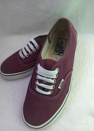 Vans original - стильные темно-фиолетовые кеды 25.5 см потолка💜