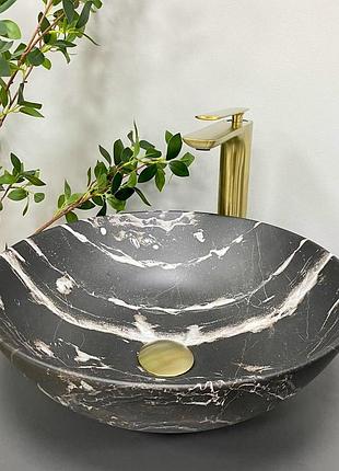 Умывальник (раковина) vbi amalfi black onyx matt накладной