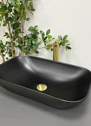 Умывальник (раковина) vbi avezzano black matt накладной