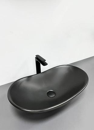 Умывальник (раковина) vbi turin black matt накладной