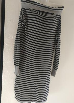 Свитер- платье в полоску diesel s р-р