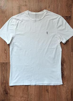 L - m / allsaints t-shirt / white / базова біла футболка чоловіча / ralph lauren / білого кольору