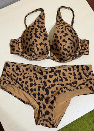 Купальник h&m леопардовий