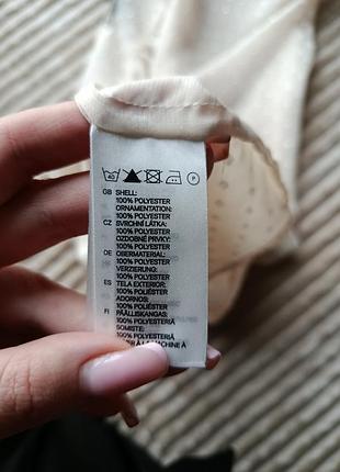 Блуза  прозора у горошок,h&m, розмір m. 5