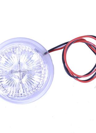 Вставка в габарит "ріжки" 24v біла 5led d-4.5см "mrt" л-001 (1 шт.)