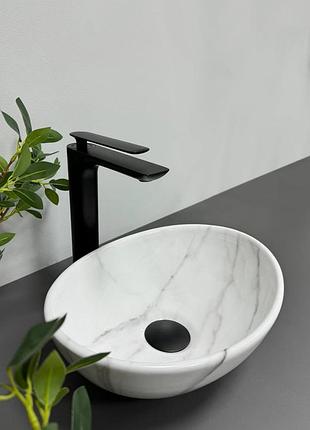 Умывальник (раковина) vbi parma s marble nature glossy накладной