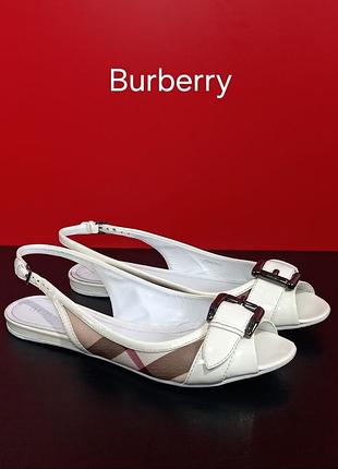 Кожаные босоножки burberry оригинал