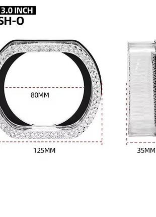 Led маска с ангельскими ячейками 3"/12v/6000k/white/r8-o (2шт.)