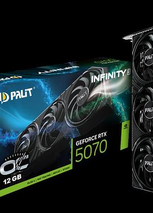Відеокарта rtx 5070 12gb gddr7 infinity 3 oc palit (ne75070s19k9-gb2050s)