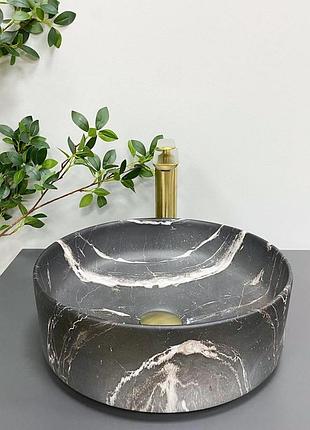 Умывальник (раковина) vbi prato black onyx matt накладной