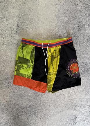 Вінтажні шорти adidas 90s neon colorblock y2k surf