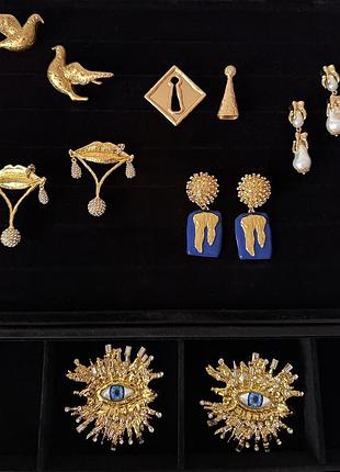 Сережки schiaparelli скіапареллі joan rivers