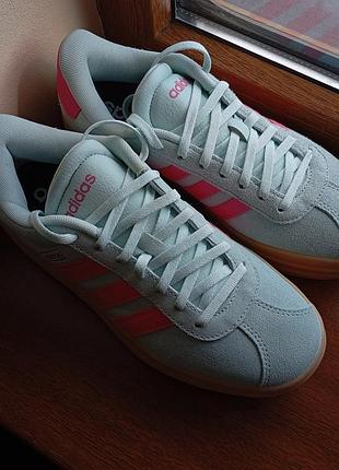 Распаренные на 5 мм кроссовки adidas vl court bold jp7628 оригинал новые р.37.5, 38