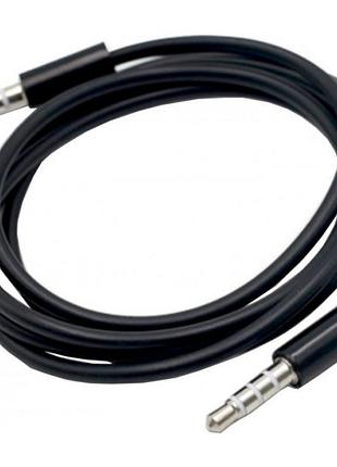 Кабель aux audio trrs 3.5мм male/male kingda s0501 1.0м чорний