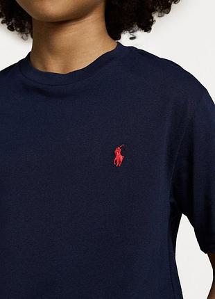 Polo ralph lauren лонгслив хлопок синий