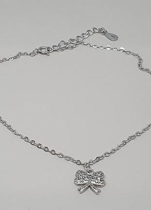 Серебряный браслет на ногу. 81011680125 24