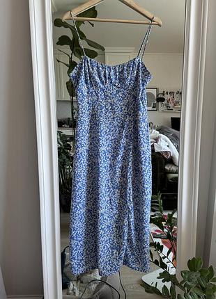 Сукня zara максі m-l літня
