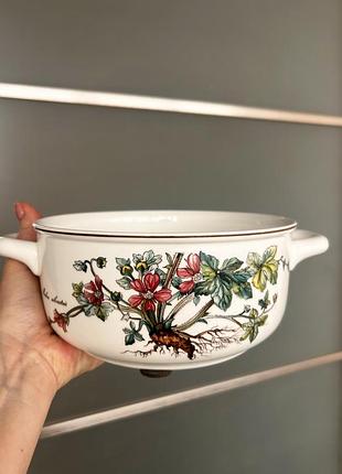 Вінтажна супниця або террін з колекції botanica від відомого німецького бренду villeroy & boch