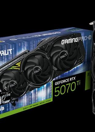 Видеокарта rtx 5070 ti 16gb gddr7 gamingpro-s oc palit (ne7507ts19t2-gb2031u)