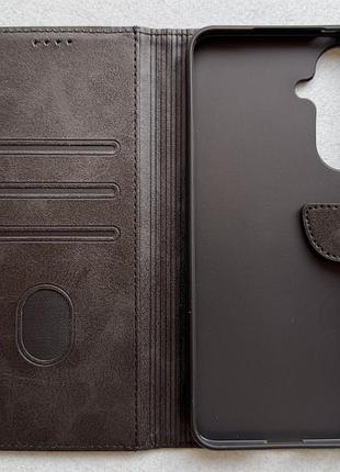 Samsung galaxy a57 чехол-книжка wave fold black чёрный высококачественная искусственная кожа слоты для карт
