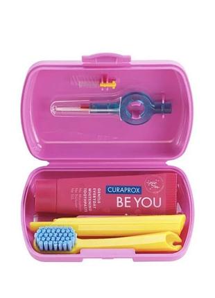 Дорожній набір curaprox 'be you' pink (рожевий)