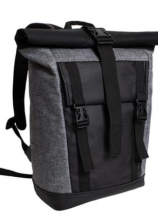 Мужской рюкзак roll-top для ноутбука 15.6" водоотталкивающий