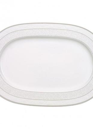 Villeroy & boch gray pearl блюдо овальне 35 см (10-4392-2840) нове!