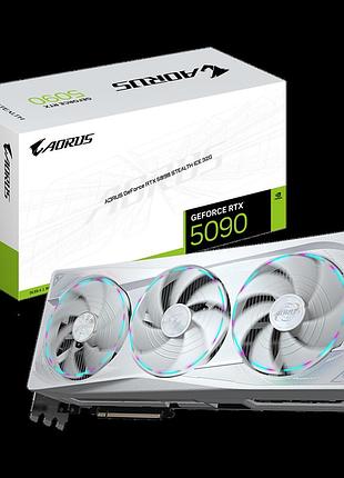 Відеокарта rtx 5090 32gb gddr7 aorus stealth ice gigabyte (gv-n5090aorusst ice-32gd)